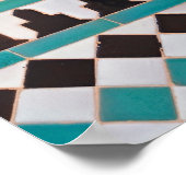 Poster Motif marocain de mosaïque (Coin)