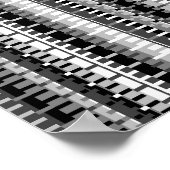 Poster Motif mathématique pixélisé (Coin)