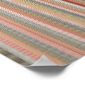 Poster Motif mathématique pixélisé (Coin)