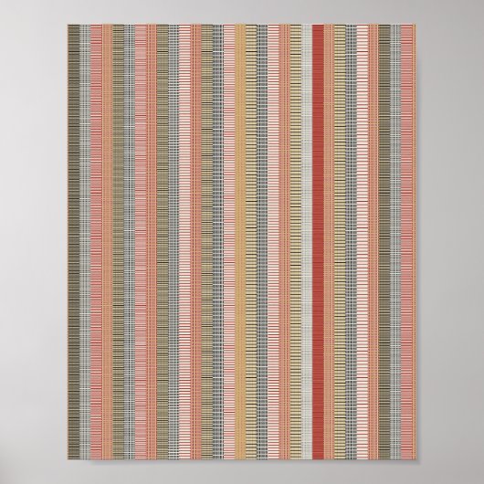 Poster Motif mathématique pixélisé (Devant)