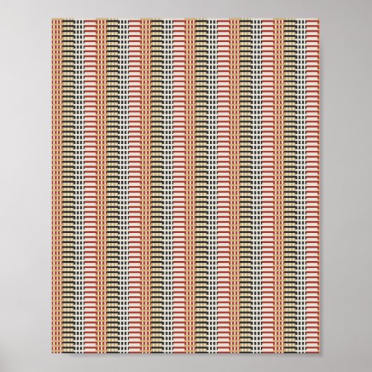 Poster Motif mathématique pixélisé (Devant)