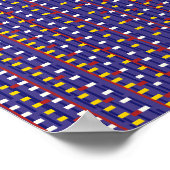Poster Motif mathématique pixelisé (Coin)