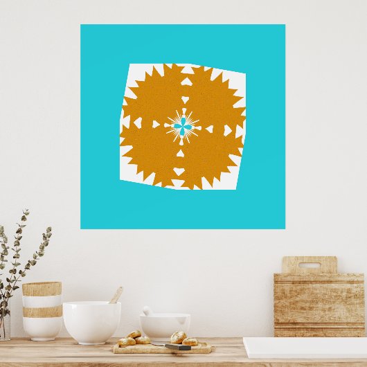 Poster Motif multicolore Vibes Sud-Ouest (Cuisine)