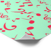 Poster Motif musical (Coin)