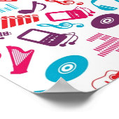 Poster Motif musical (Coin)