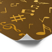 Poster Motif musical (Coin)