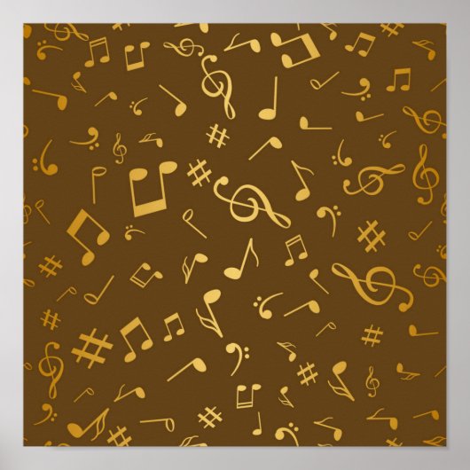 Poster Motif musical (Devant)