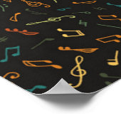Poster Motif musical (Coin)