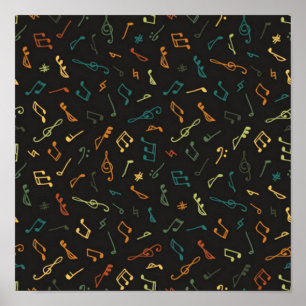 Poster Motif musical