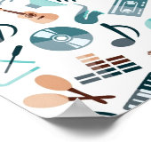 Poster Motif musical (Coin)