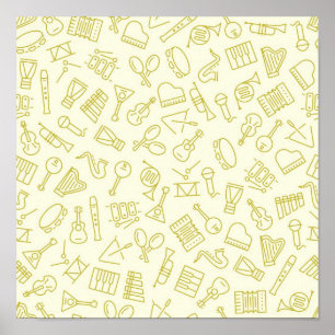 Poster Motif musical