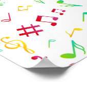 Poster Motif musical (Coin)