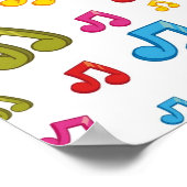 Poster Motif musical (Coin)