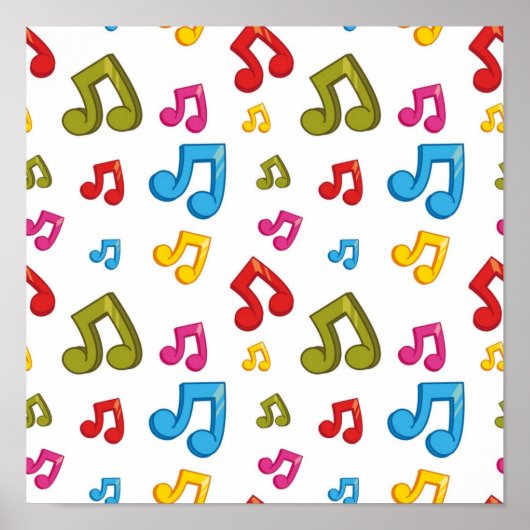 Poster Motif musical (Devant)