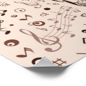 Poster Motif musical (Coin)