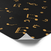 Poster Motif musical (Coin)