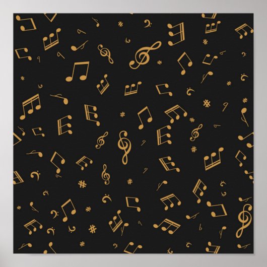 Poster Motif musical (Devant)