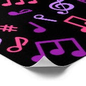 Poster Motif musical (Coin)