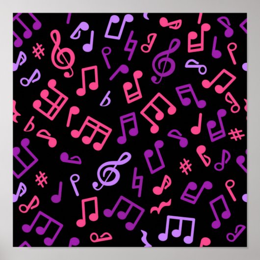 Poster Motif musical (Devant)