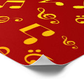 Poster Motif musical (Coin)