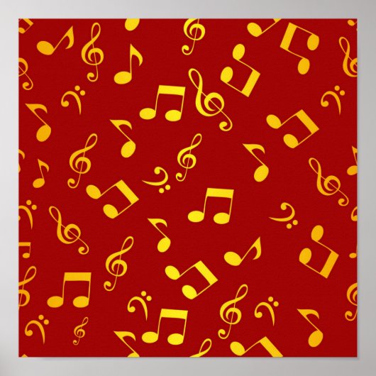 Poster Motif musical (Devant)