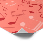 Poster Motif musical (Coin)