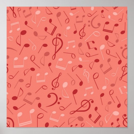 Poster Motif musical (Devant)