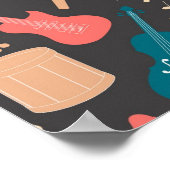 Poster Motif musical (Coin)