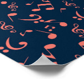 Poster Motif musical (Coin)