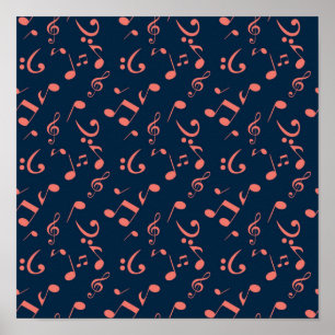 Poster Motif musical