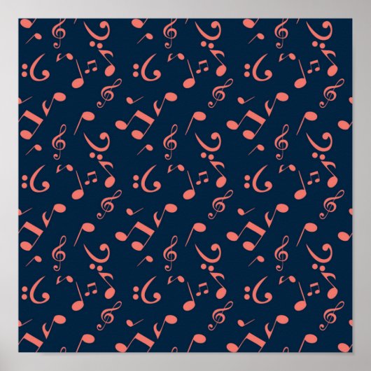 Poster Motif musical (Devant)