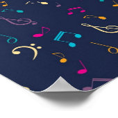 Poster Motif musical (Coin)