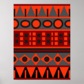Poster Motif natif Aztec (Devant)