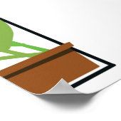 Poster Motif naturel, serre, jardinage. Clôture, écouleme (Coin)