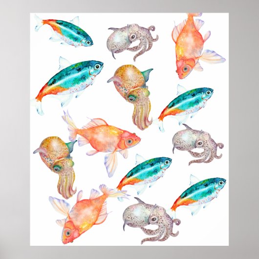 Poster Motif nautique (Devant)