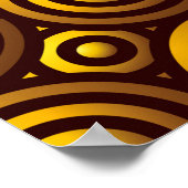 Poster Motif Or sans faille (Coin)