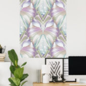 Poster Motif Oracle Owl Pastel Purple (Bureau à domicile)