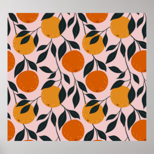 Poster Motif orange vibrant