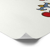 Poster Motif ornemental coloré (Coin)