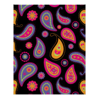 Motif Paisley sans couture Coloré