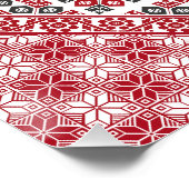 Poster Motif palestinien de broderie 2 (Coin)