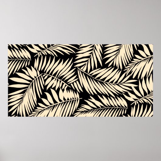 Poster Motif Palm Leaf sans faille dans (Devant)
