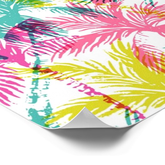 Poster Motif palmier (Coin)