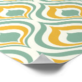 Poster motif papier peint des années 70 (Coin)