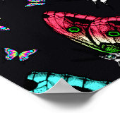 Poster Motif papillon coloré Télécharger (Coin)