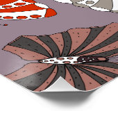 Poster Motif Papillons (Coin)