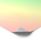 Poster Motif pastel multicolore (Coin)
