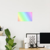 Poster Motif pastel multicolore (Bureau à domicile)