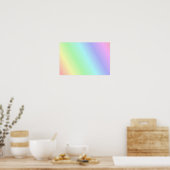 Poster Motif pastel multicolore (Cuisine)
