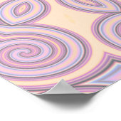 Poster Motif Pastel Pink & Purple Kaleidoscope (Coin)